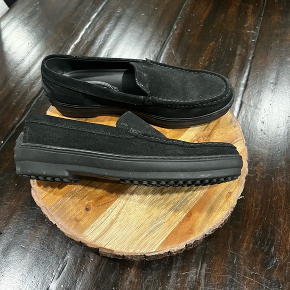Tod’s Black Suede Loafers 37.5 7.5 - Picture 3 of 7